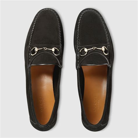 gucci womens backless loafers|Gucci suede loafers women.